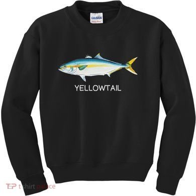Yellowtail Saltwater Game Fish Kids Sweatshirt