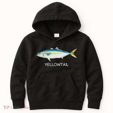 Yellowtail Saltwater Game Fish Kids Hoodie