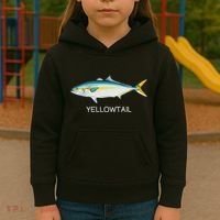 Yellowtail Saltwater Game Fish Kids Hoodie thumb 3