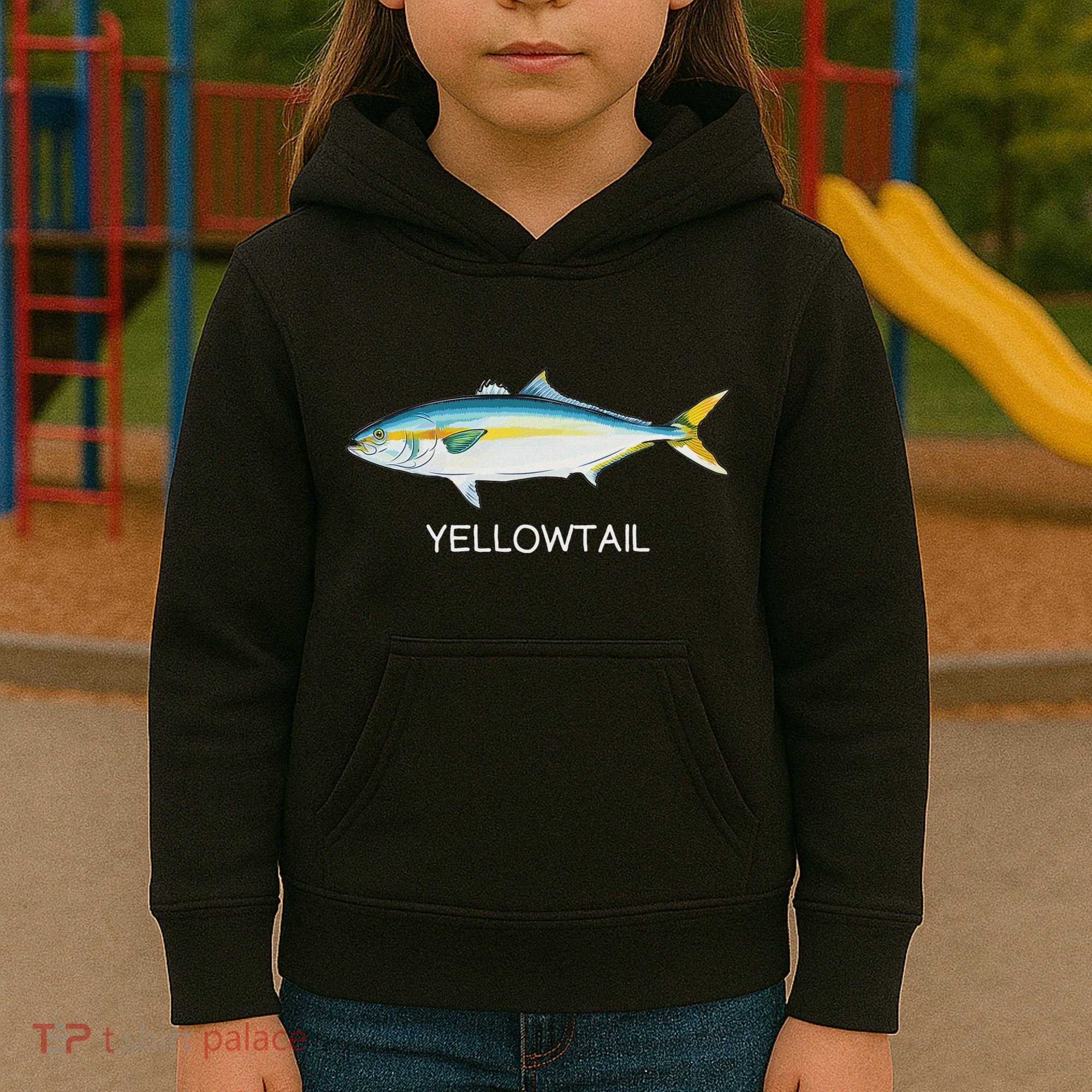 Yellowtail Saltwater Game Fish Kids Hoodie
