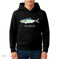 Yellowtail Saltwater Game Fish Kids Hoodie thumb 4