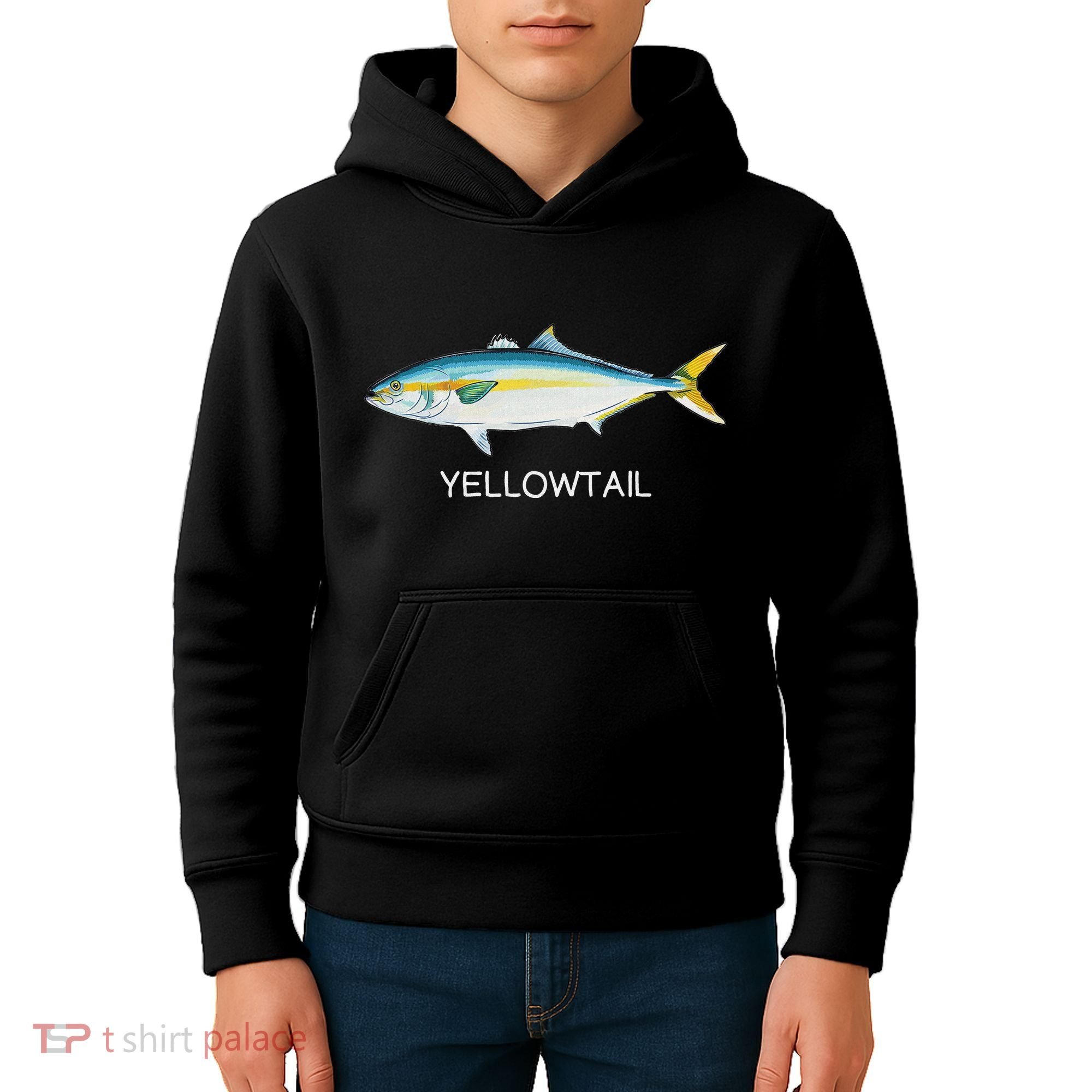 Yellowtail Saltwater Game Fish Kids Hoodie