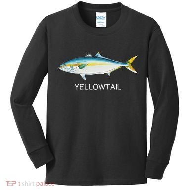 Yellowtail Saltwater Game Fish Kids Long Sleeve Shirt