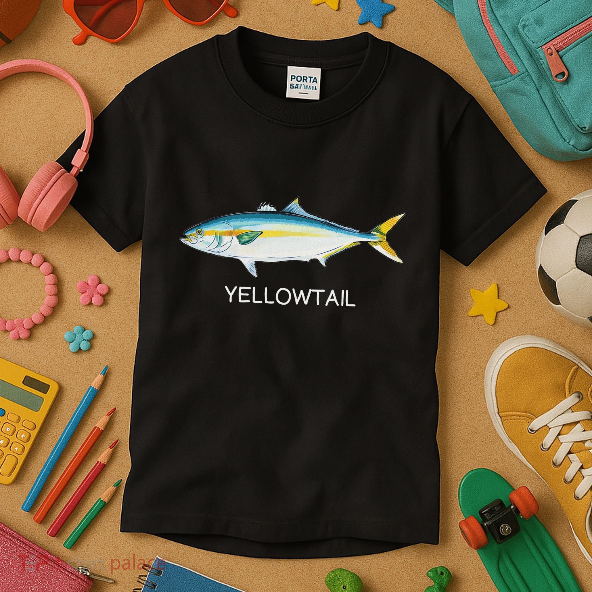 Yellowtail Saltwater Game Fish Kids T-Shirt