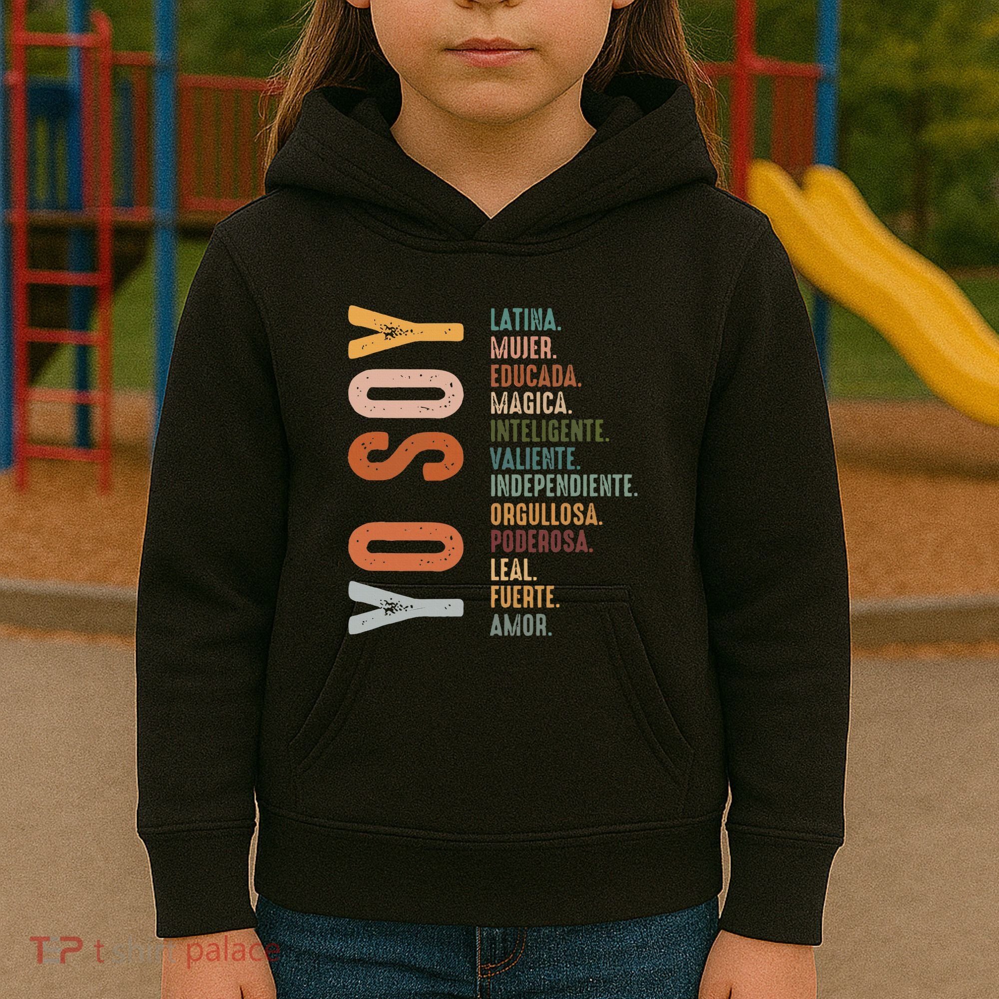Yo Soy Hispanic Mujer Latina Camisa De Latina Chingona Kids Hoodie