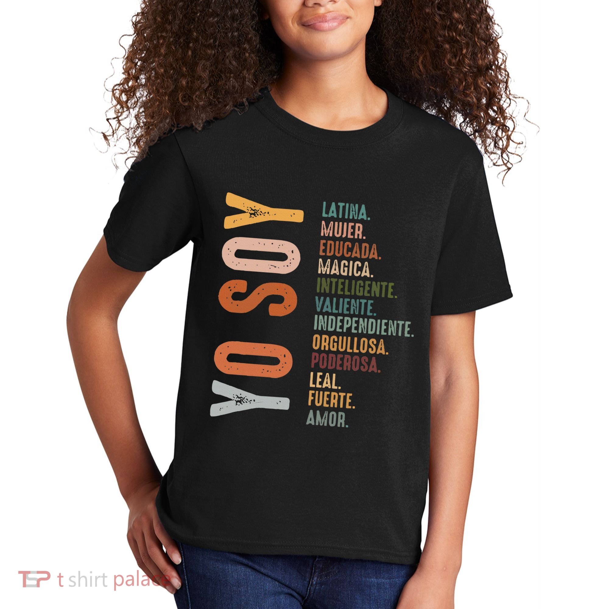 Yo Soy Hispanic Mujer Latina Camisa De Latina Chingona Kids T-Shirt