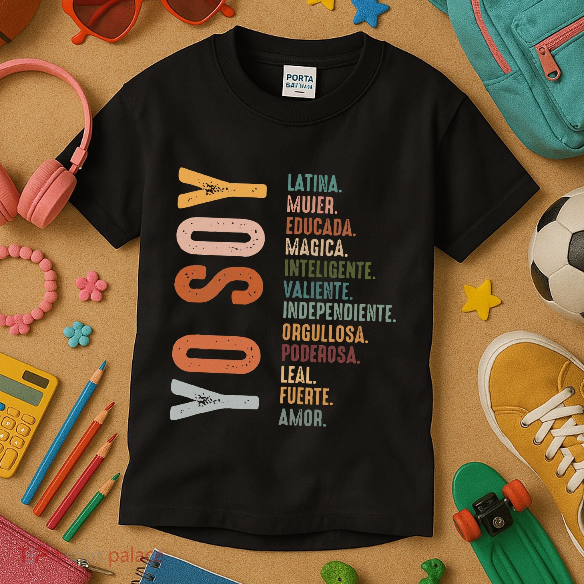 Yo Soy Hispanic Mujer Latina Camisa De Latina Chingona Kids T-Shirt