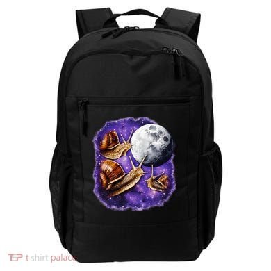 Yearning Snails In Space Moon Backpack
