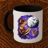 Yearning Snails In Space Moon Coffee Mug thumb 2