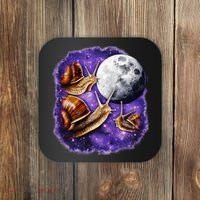 Yearning Snails In Space Moon Coaster thumb 0