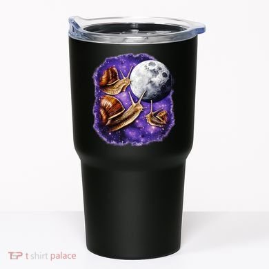 Yearning Snails In Space Moon Tumbler