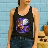 Yearning Snails In Space Moon Women's Tank Top thumb 2