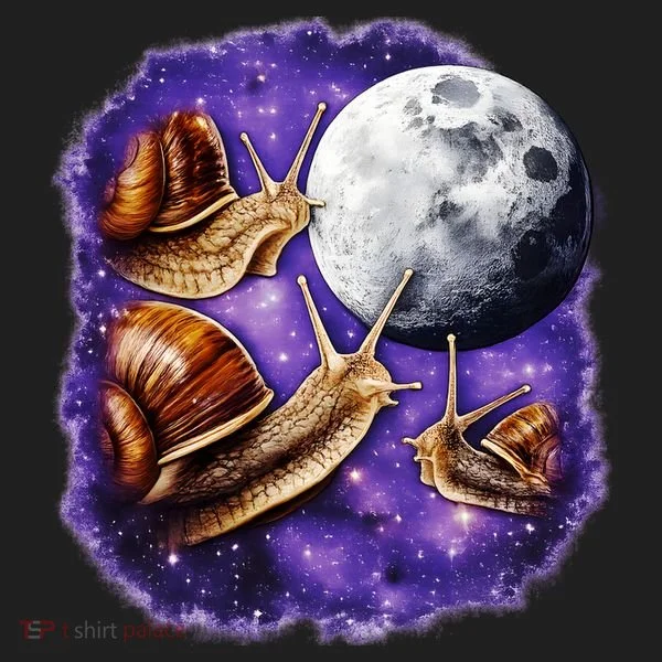 Yearning Snails In Space Moon Hat