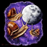 Yearning Snails In Space Moon Toddler Hoodie thumb 2