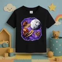 Yearning Snails In Space Moon Toddler T-Shirt thumb 3