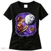 Yearning Snails In Space Moon Women's T-Shirt thumb 0