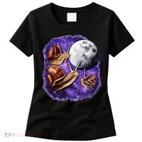 Yearning Snails In Space Moon Women's T-Shirt thumb 0