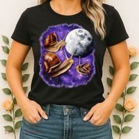 Yearning Snails In Space Moon Women's T-Shirt thumb 2