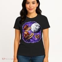 Yearning Snails In Space Moon Women's T-Shirt thumb 4