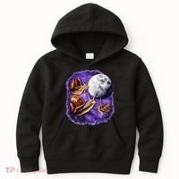 Yearning Snails In Space Moon Kids Hoodie thumb 0