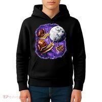 Yearning Snails In Space Moon Kids Hoodie thumb 4
