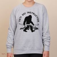 Yeti Ski Instructor Mountain Ape Snowman Skiin Women's Sweatshirt thumb 0