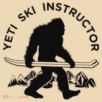 Yeti Ski Instructor Mountain Ape Snowman Skiin Tote Bag thumb 4
