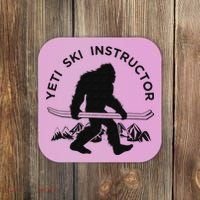 Yeti Ski Instructor Mountain Ape Snowman Skiin Coaster thumb 0