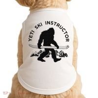 Yeti Ski Instructor Mountain Ape Snowman Skiin Doggie Tank thumb 0