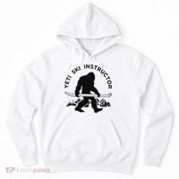Yeti Ski Instructor Mountain Ape Snowman Skiin Hoodie thumb 0