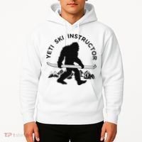 Yeti Ski Instructor Mountain Ape Snowman Skiin Hoodie thumb 2