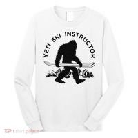 Yeti Ski Instructor Mountain Ape Snowman Skiin Long Sleeve Shirt thumb 0