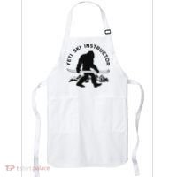 Yeti Ski Instructor Mountain Ape Snowman Skiin Apron thumb 0