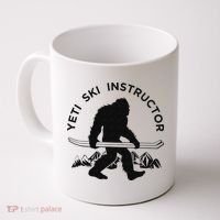 Yeti Ski Instructor Mountain Ape Snowman Skiin Coffee Mug thumb 0
