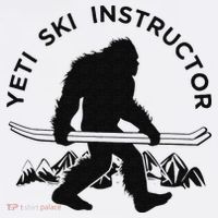 Yeti Ski Instructor Mountain Ape Snowman Skiin Women's Hoodie thumb 2