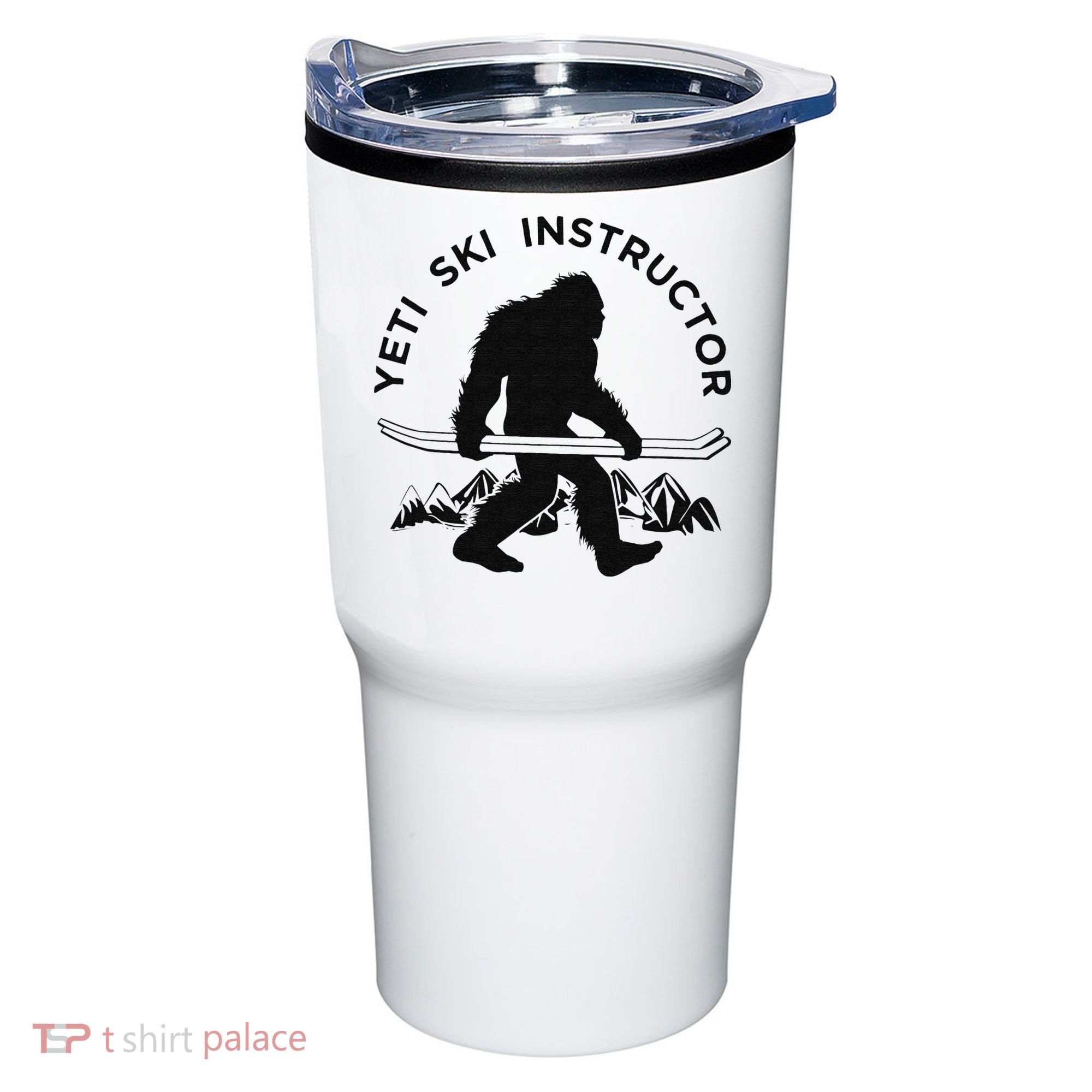 Yeti Ski Instructor Mountain Ape Snowman Skiin Tumbler