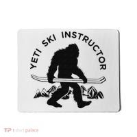 Yeti Ski Instructor Mountain Ape Snowman Skiin Mousepad thumb 0