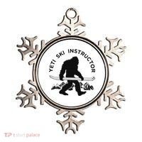 Yeti Ski Instructor Mountain Ape Snowman Skiin Ornament thumb 0