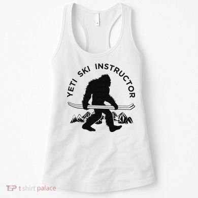 Yeti Ski Instructor Mountain Ape Snowman Skiin Women's Tank Top