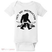 Yeti Ski Instructor Mountain Ape Snowman Skiin Baby Bodysuit thumb 0