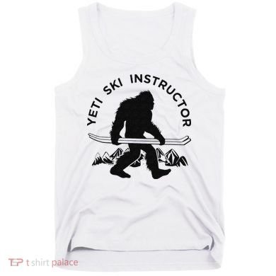 Yeti Ski Instructor Mountain Ape Snowman Skiin Tank Top