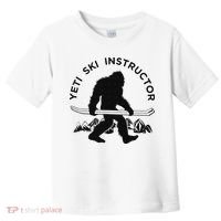 Yeti Ski Instructor Mountain Ape Snowman Skiin Toddler T-Shirt thumb 0