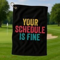 Your Schedule Is Fine School Counselor First Day Of School Golf Towel thumb 1