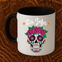 Yo Soy La Jefa Dia De Los Muertos Day Of The Dead Cute Gift Coffee Mug thumb 2