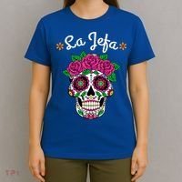 Yo Soy La Jefa Dia De Los Muertos Day Of The Dead Cute Gift T-Shirt thumb 4