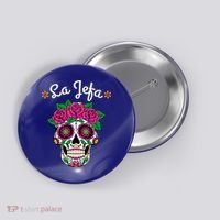 Yo Soy La Jefa Dia De Los Muertos Day Of The Dead Cute Gift Button thumb 0