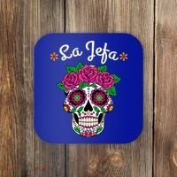 Yo Soy La Jefa Dia De Los Muertos Day Of The Dead Cute Gift Coaster thumb 0