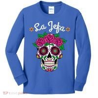 Yo Soy La Jefa Dia De Los Muertos Day Of The Dead Cute Gift Kids Long Sleeve Shirt thumb 0