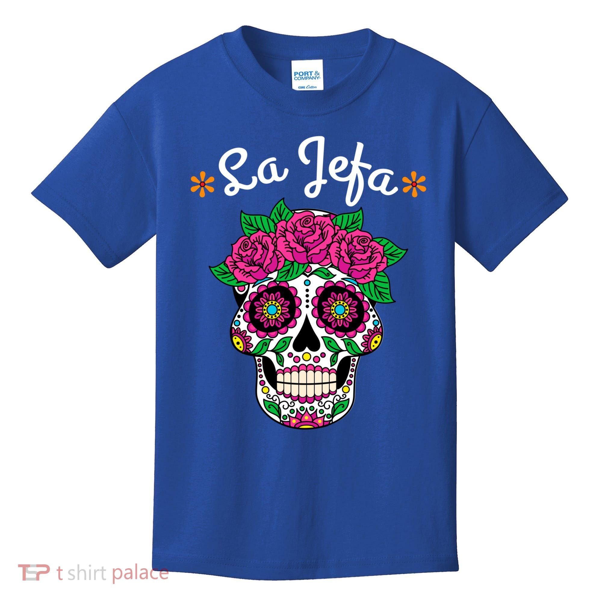 Yo Soy La Jefa Dia De Los Muertos Day Of The Dead Cute Gift Kids T-Shirt