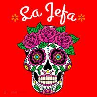 Yo Soy La Jefa Dia De Los Muertos Day Of The Dead Cute Gift Santa Hat thumb 1